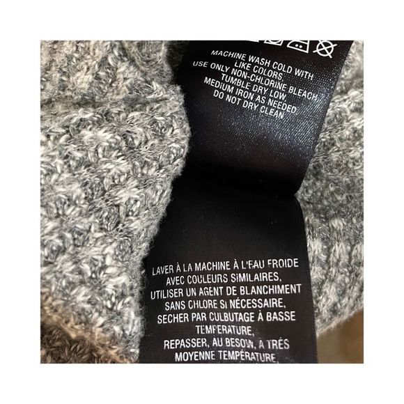 Anthropologie Postage Stamp Grey Cowl Neck Sweater Sz M - Picture 6 of 9